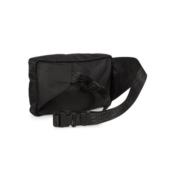 NWT Versace La Medusa Pallazo Black Nylon Fanny Pack Bum Belt Sling Bag $900 - Picture 6 of 13